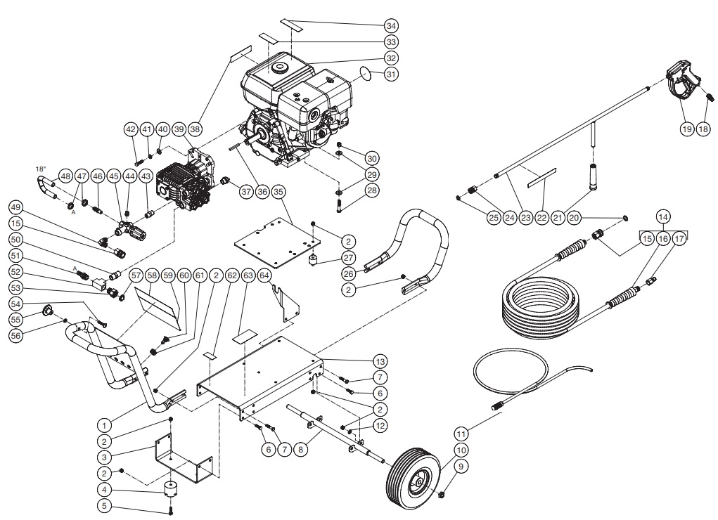 MITM DC-3003-A0H6G pressure washer parts